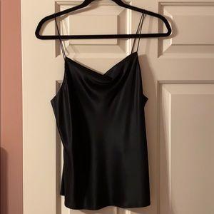Cami Silk Black Tank